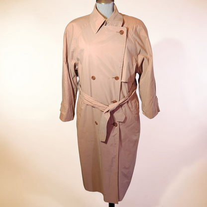 1990's Rose Gold Trench Coat