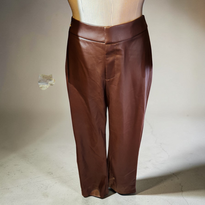 1990's Brown Leather Pants