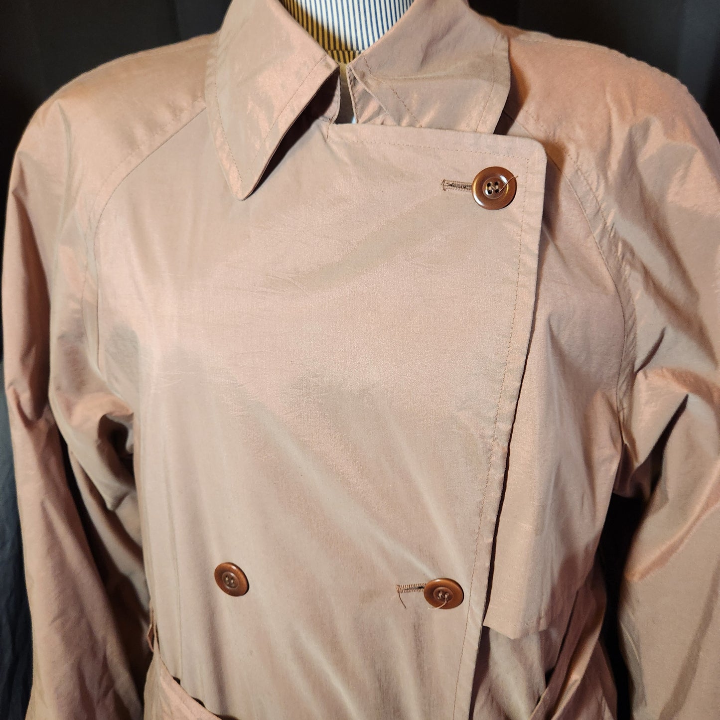 1990's Rose Gold Trench Coat