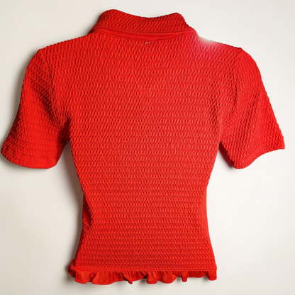 LOFT Orange Short Sleeve Top