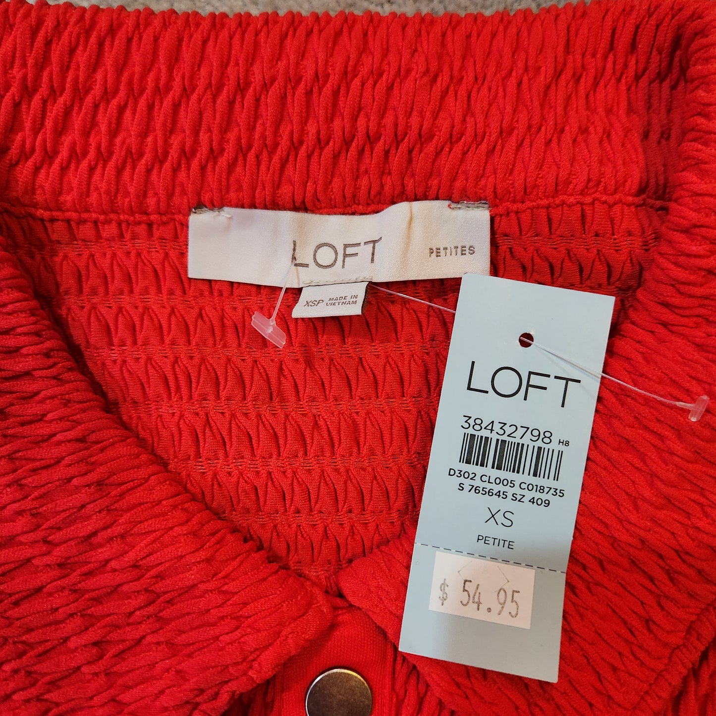 LOFT Orange Short Sleeve Top